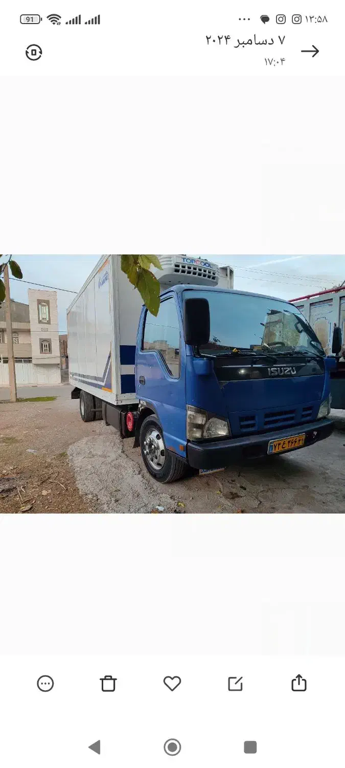 ایسوزو۶تن یخچالی|خودرو سنگین|خرم‌آباد, |دیوار