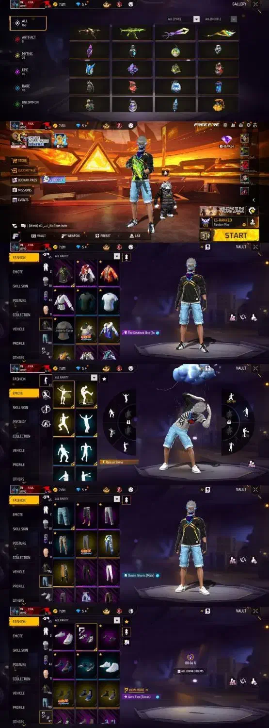 اکانت فری فایر برای طاق|کنسول، بازی ویدئویی و آنلاین|زهک, |دیوار