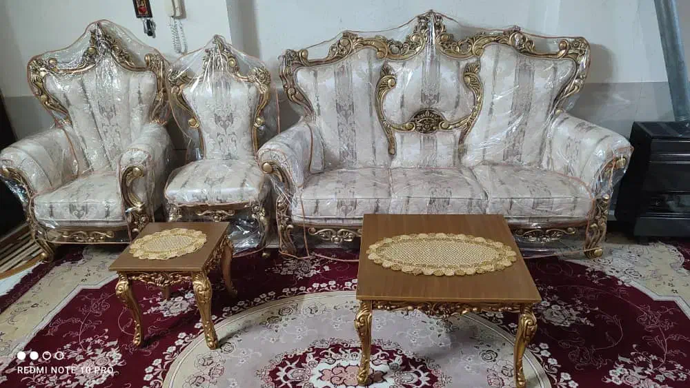 مبلمان سلطنتی ۹ نفره . قیمت بسیار مناسب|مبلمان خانگی و میز عسلی|دامغان, |دیوار