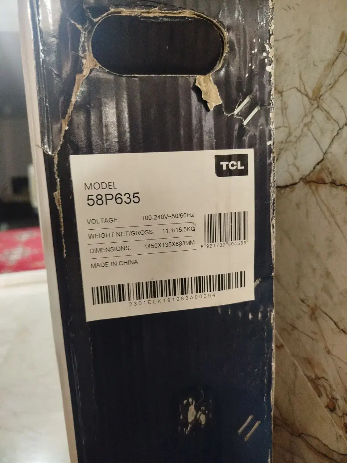 تلویزیون TCL هوشمند  58اینچ|تلویزیون و پروژکتور|مهاباد (آذربایجان غربی), |دیوار