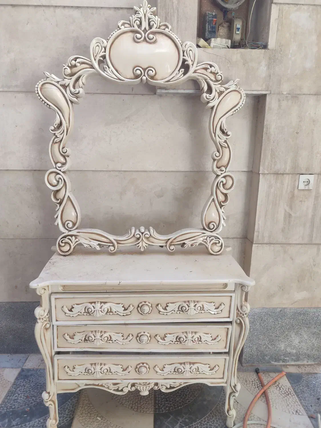 دراور چوبی|جاکفشی، کمد، دراور|نیشابور, دارایی|دیوار