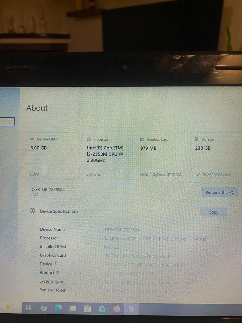 لپ تاپ مدل Asus A43s|رایانه همراه|تهران, حکمت|دیوار