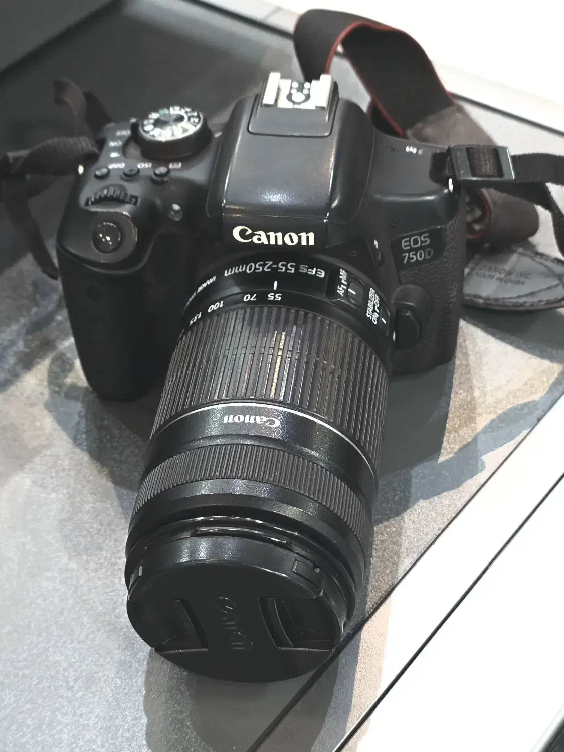 دوربین 750 دی کنون + لنز زوم 55-250|دوربین عکاسی و فیلمبرداری|مشهد, کوی پلیس|دیوار