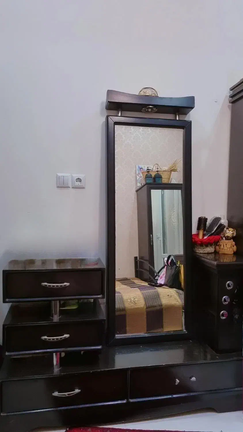 کمد لباس ام دی اف در آینه قدی کشو دار،درآور تک|جاکفشی، کمد، دراور|مشهد, الهیه|دیوار