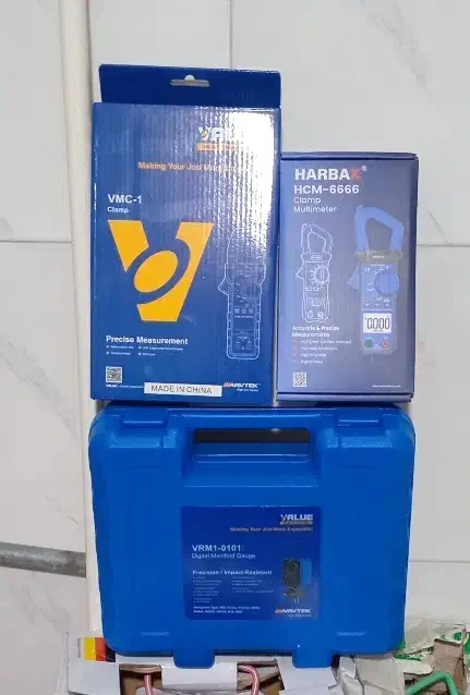 ۲عددآمپر متراز برند(،ولو،هارباکس)وگیج دیجیتالی ولو|ابزارآلات|خسروشاه, |دیوار