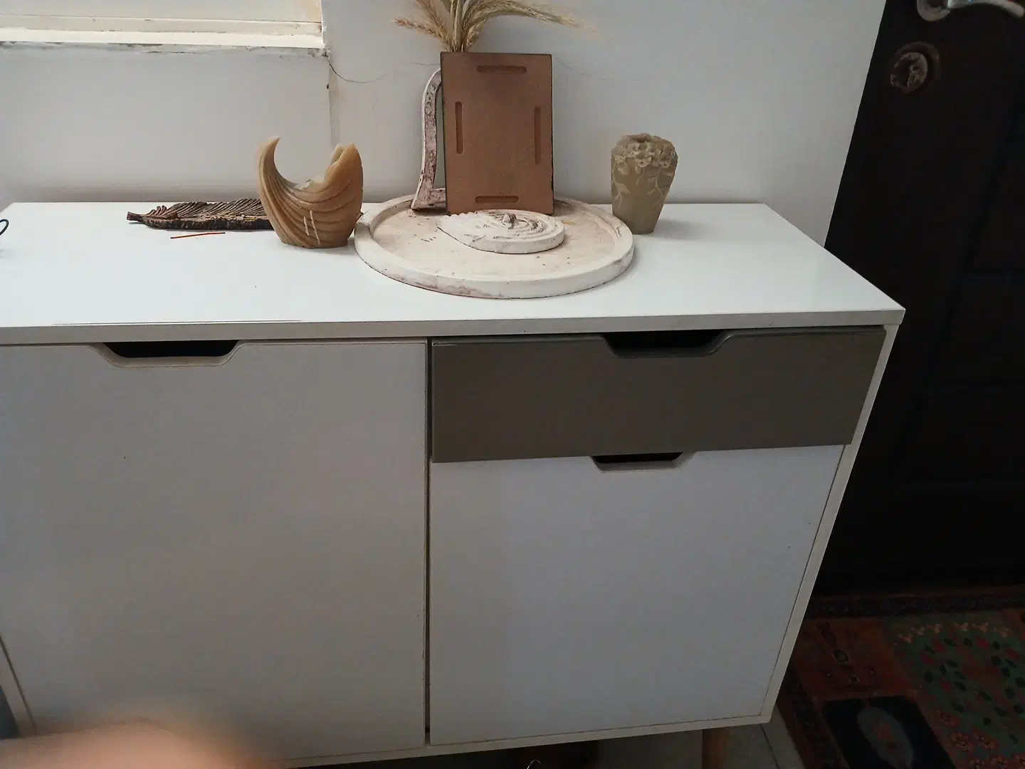 جا کفشی و میز تلویزیون ام دی اف|جاکفشی، کمد، دراور|امیدیه, |دیوار