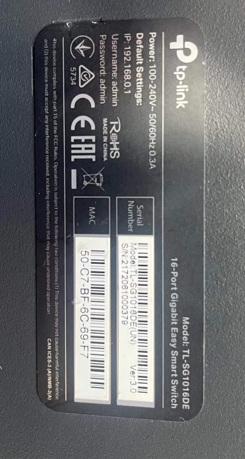 سوییچ ۱۶ پورت tplink تی پی لینک tl sg1016DE|مودم و تجهیزات شبکه|تهران, فردوسی|دیوار