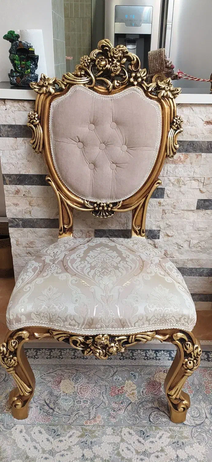 میز ناهارخوری سلطنتی ۴ نفره شیک و خاص|میز و صندلی غذاخوری|قدس, شهرقدس|دیوار