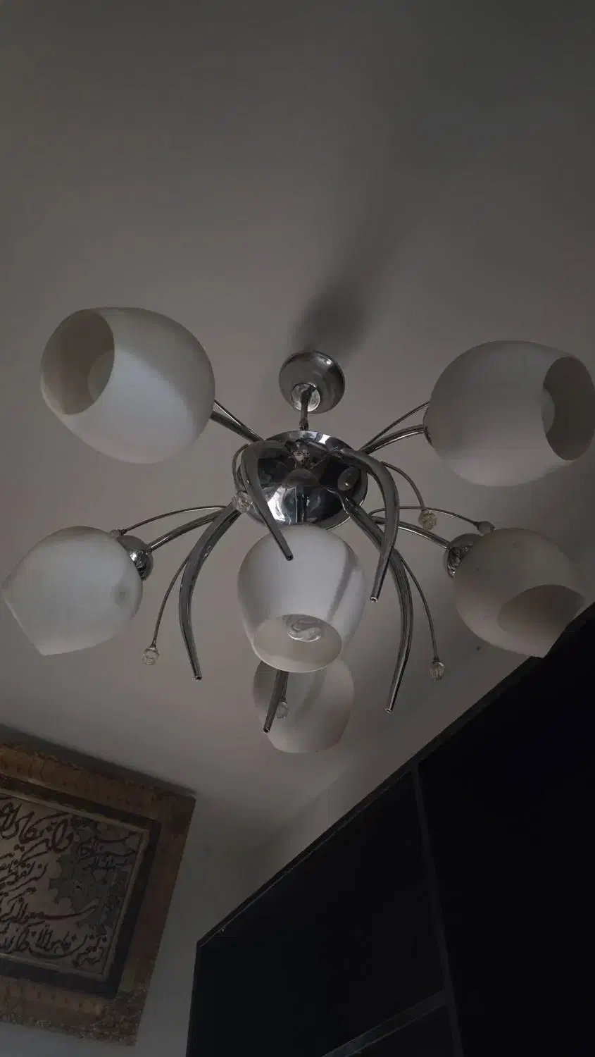 لوستر شش حبابی|لوستر و چراغ آویز|کرج, شاهین‌ویلا|دیوار