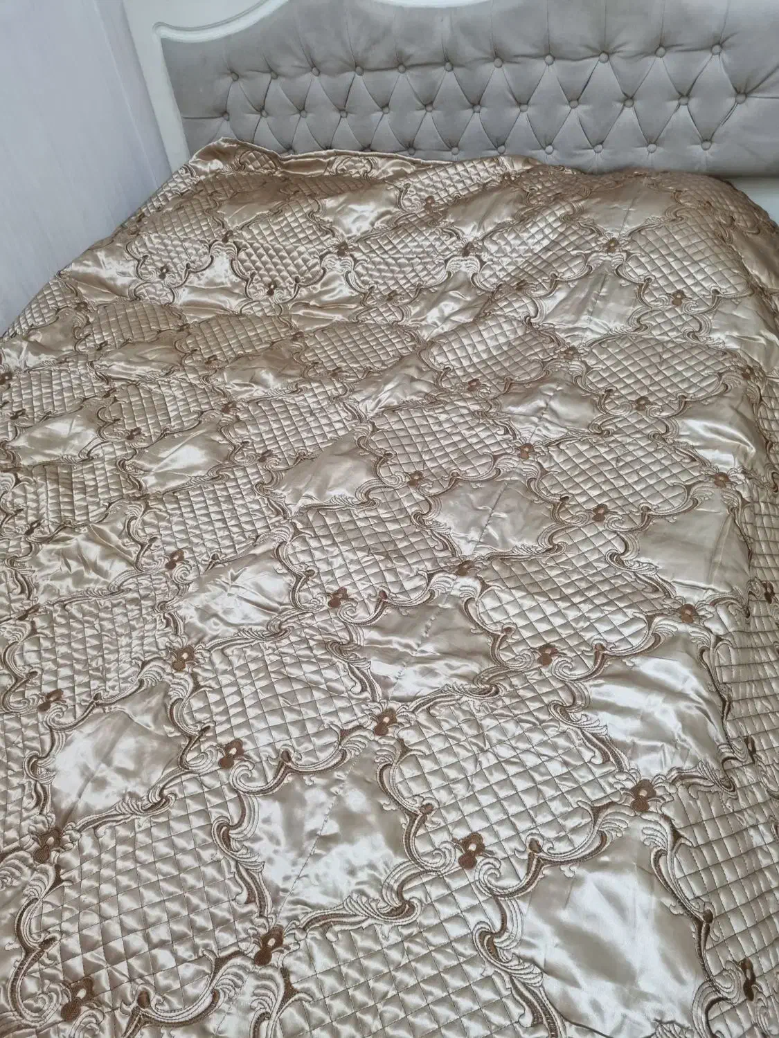 روتختی ساتن خامه دوزی شده خارجی|سرویس روتختی|رشت, استادسرا|دیوار