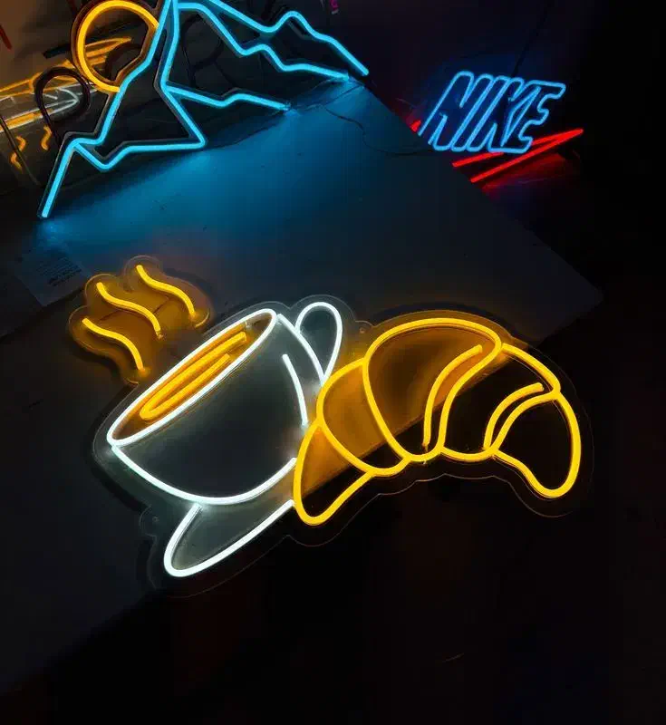 تابلو نیون کافه|ریسه و چراغ تزئینی|قیامدشت - خاورشهر, |دیوار