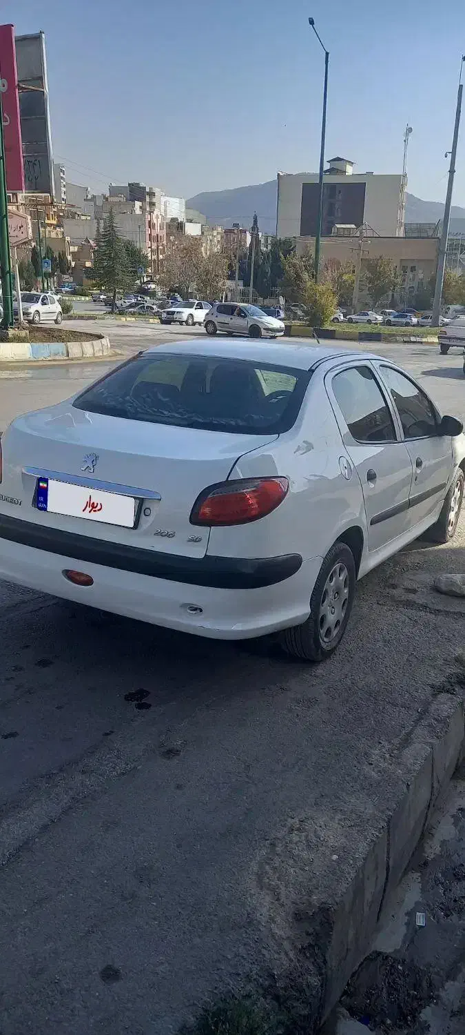 پژو ۲۰۶ اس دی تیو فایو تیپ ۵|خودرو سواری و وانت|یاسوج, |دیوار