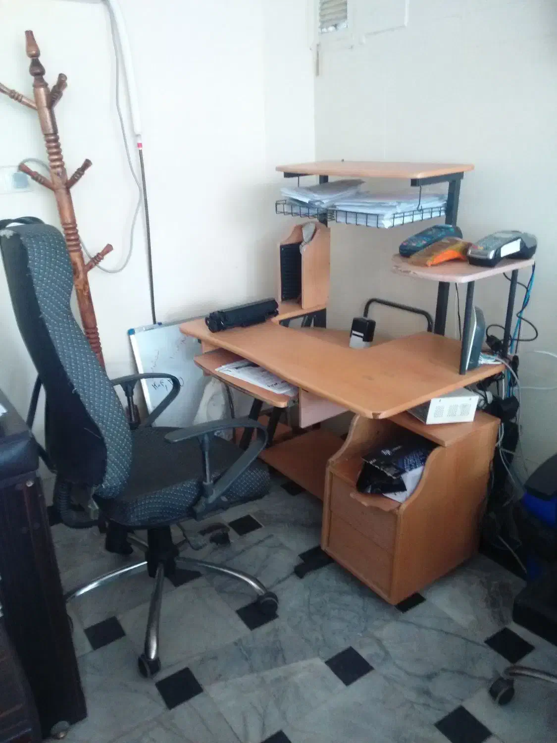 میز کامپیوتر ام دی اف همراه با صندلی|میز تحریر و کامپیوتر|زاهدان, |دیوار