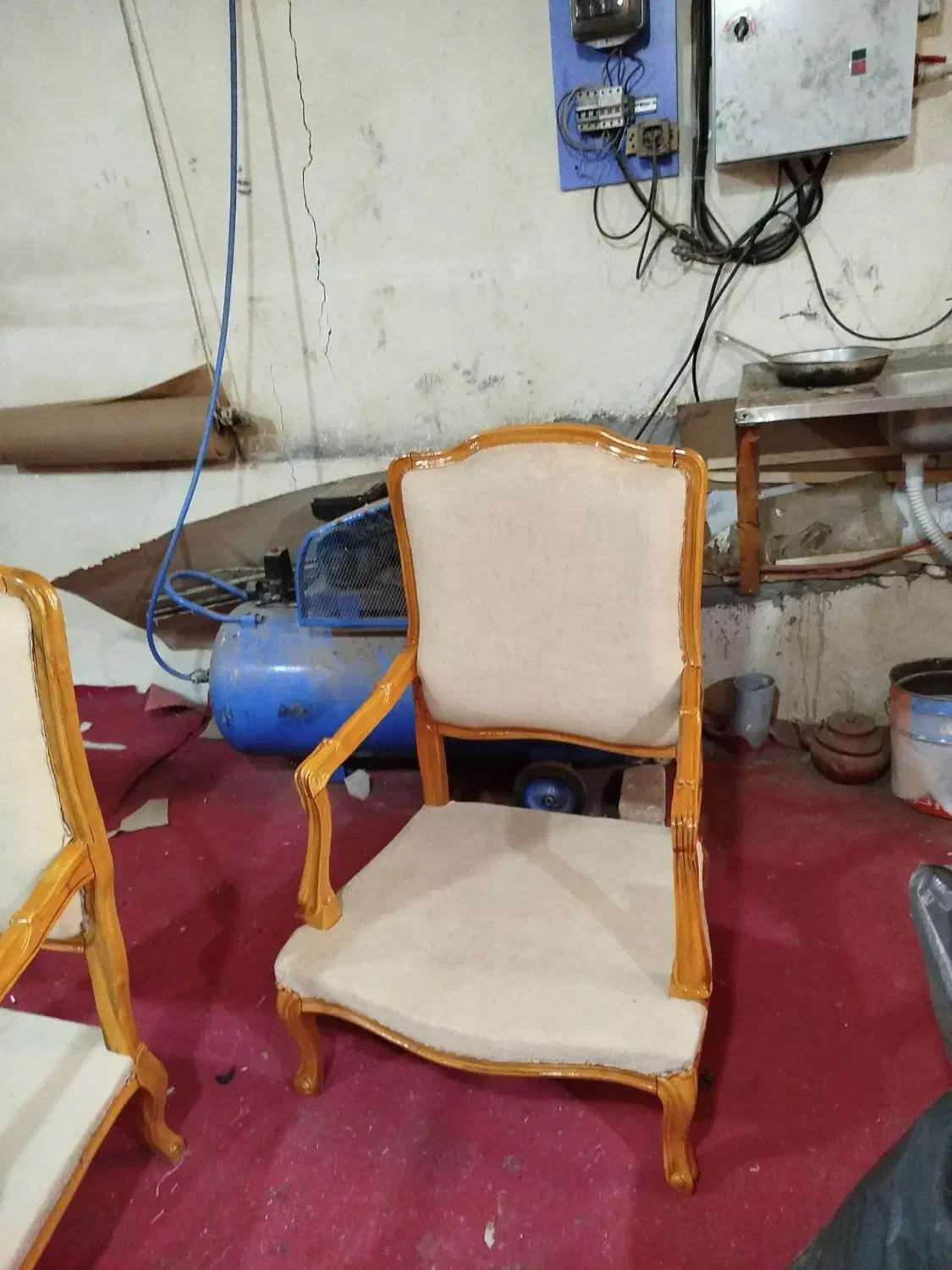 مبل فرانسوی 7 نفره با چوب راش|مبلمان خانگی و میز عسلی|وحیدیه, |دیوار