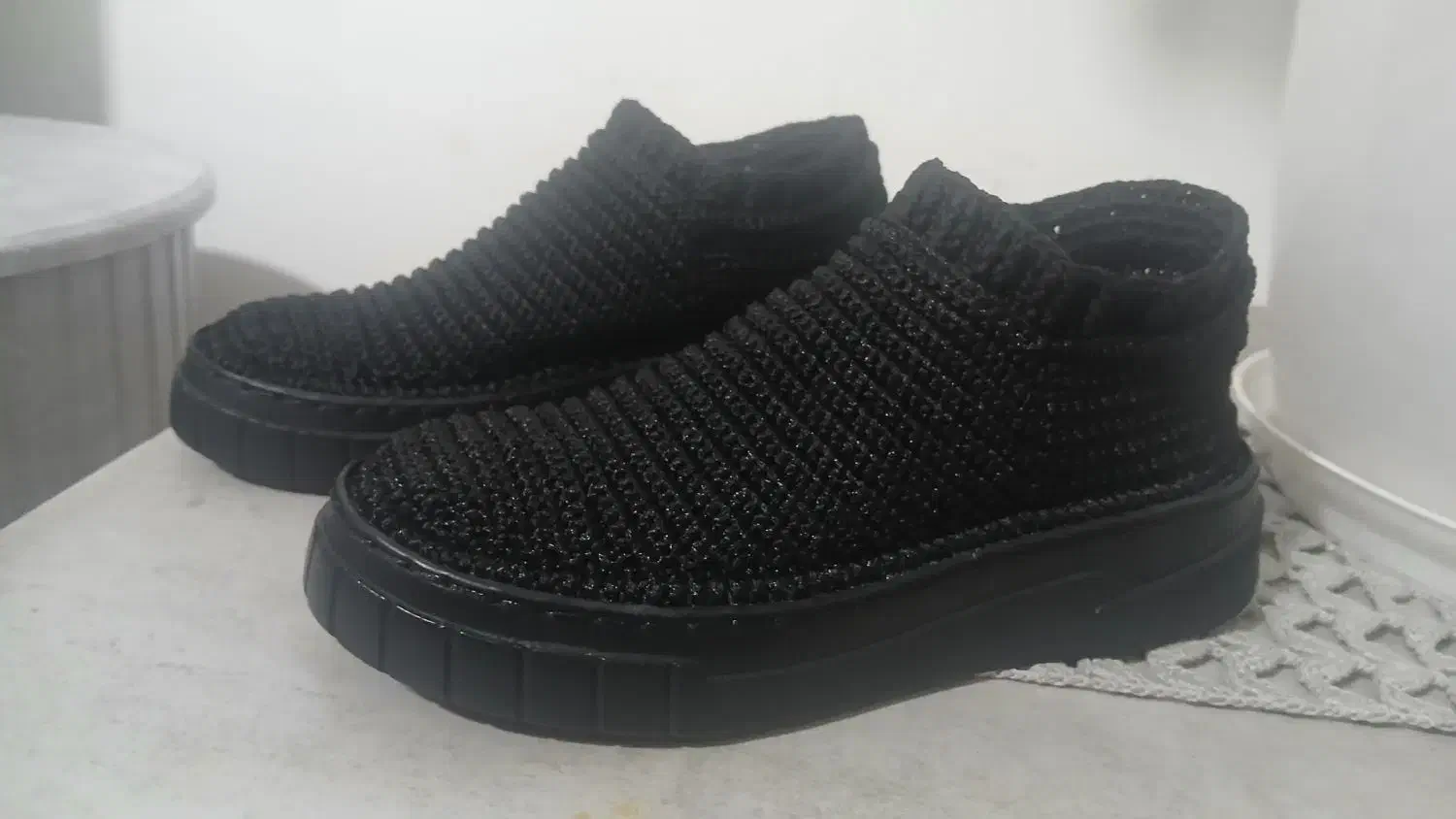 بوت اسپرت بافتنی مشکی|حراج|مشهد, شهرک مهرگان|دیوار