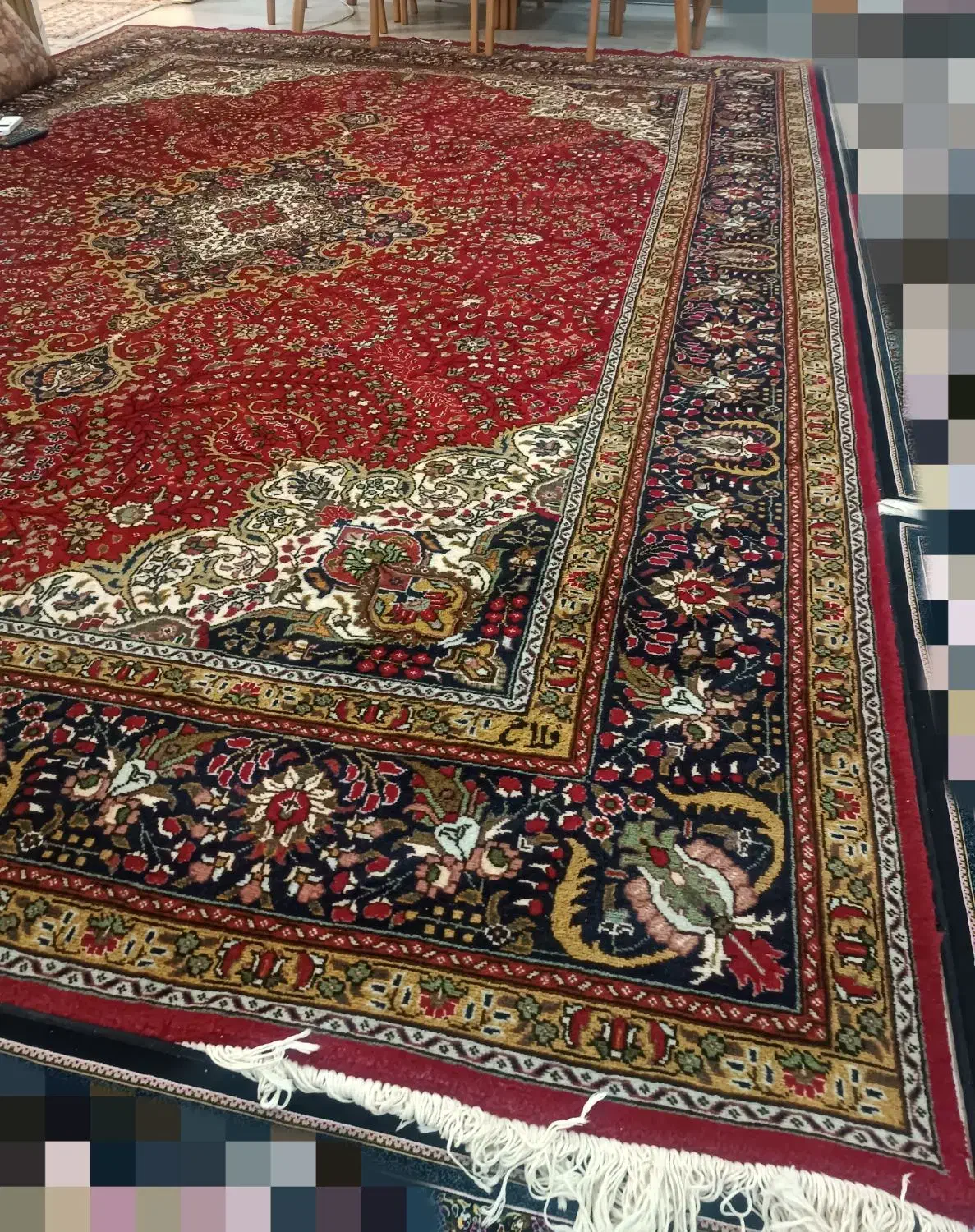 فرش ۱۲متری کرمان قلم فلاح|فرش|خوی, |دیوار