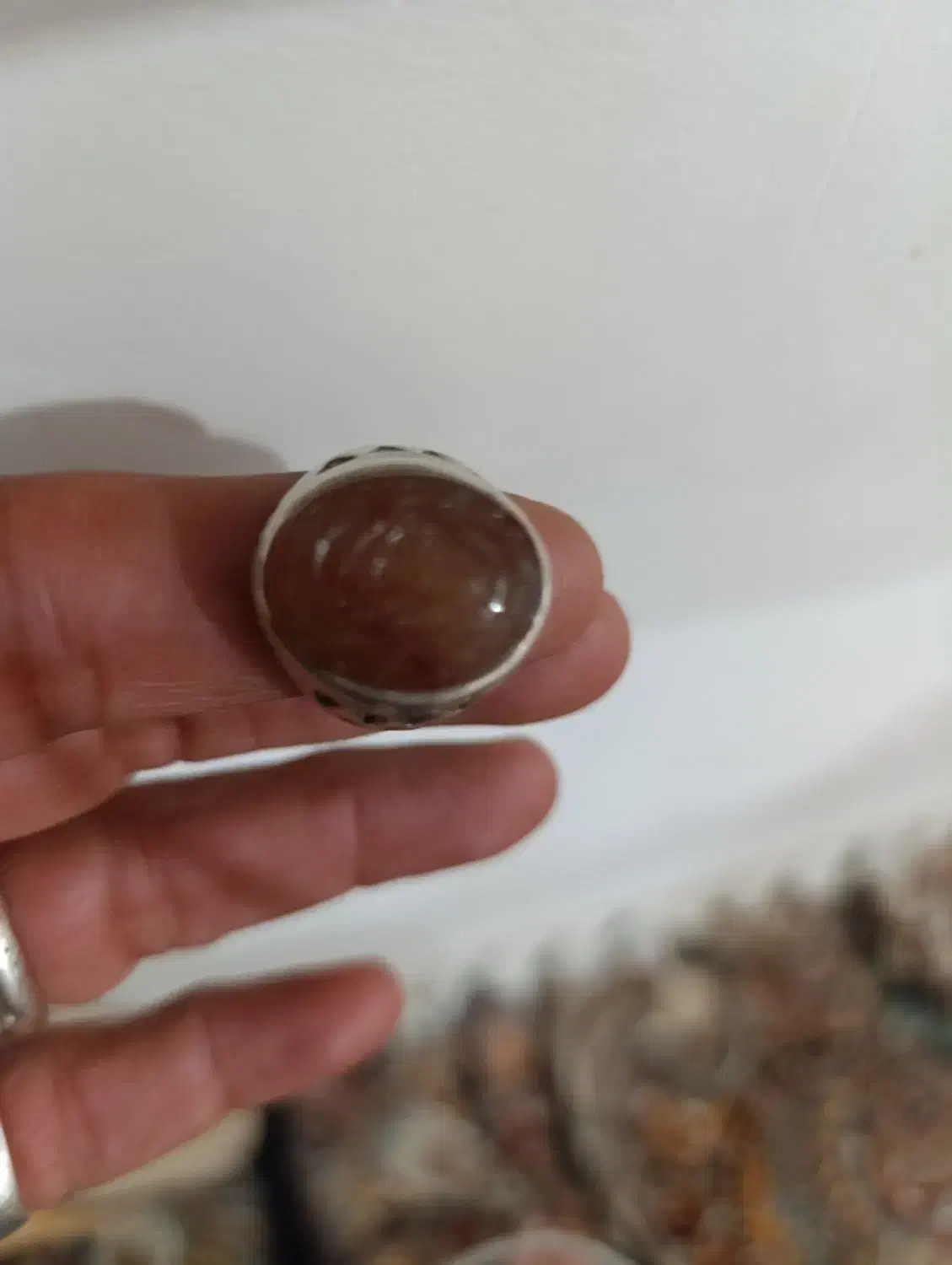 انگشتر کار دست یمن  معاوضه باگوشی|جواهرات|خرم‌آباد, |دیوار