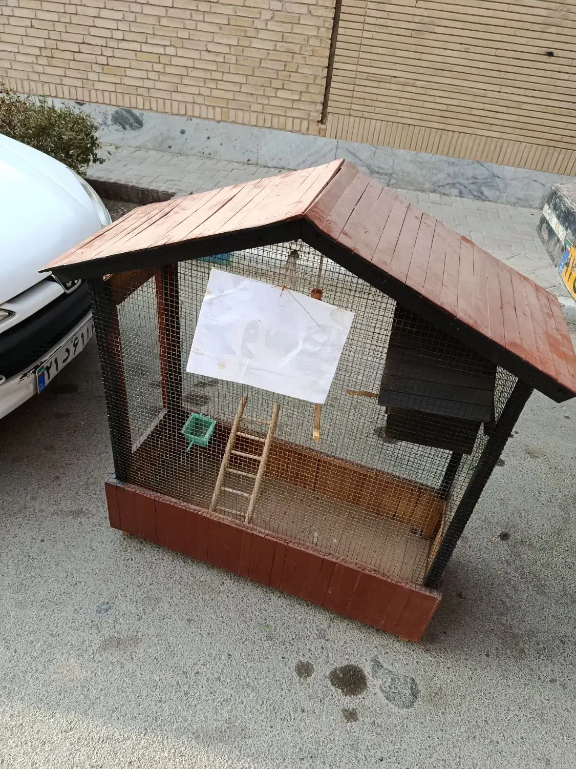 قفس چوبی عروس هلندی|لوازم جانبی حیوانات|رضویه, |دیوار