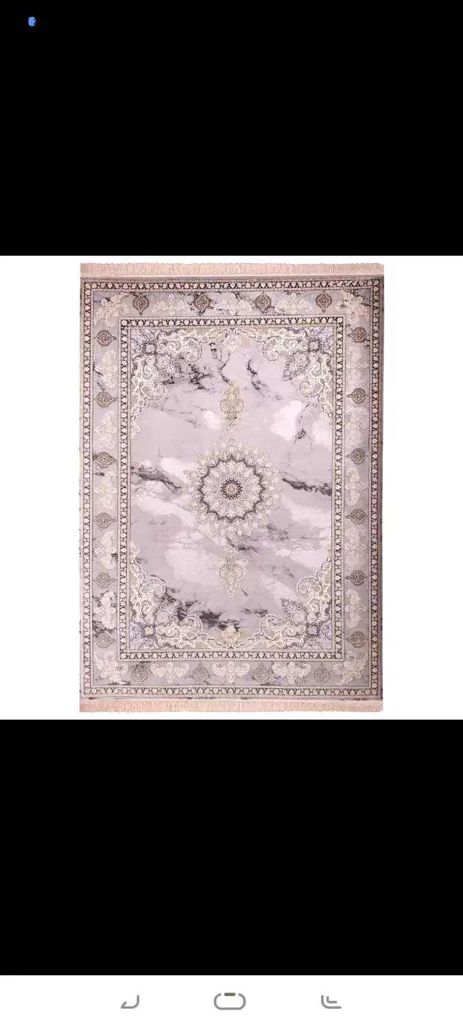 فرش ماشینی زمرد مشهد زمینه سنگ مرمر نقرهای|فرش|سریش آباد, |دیوار