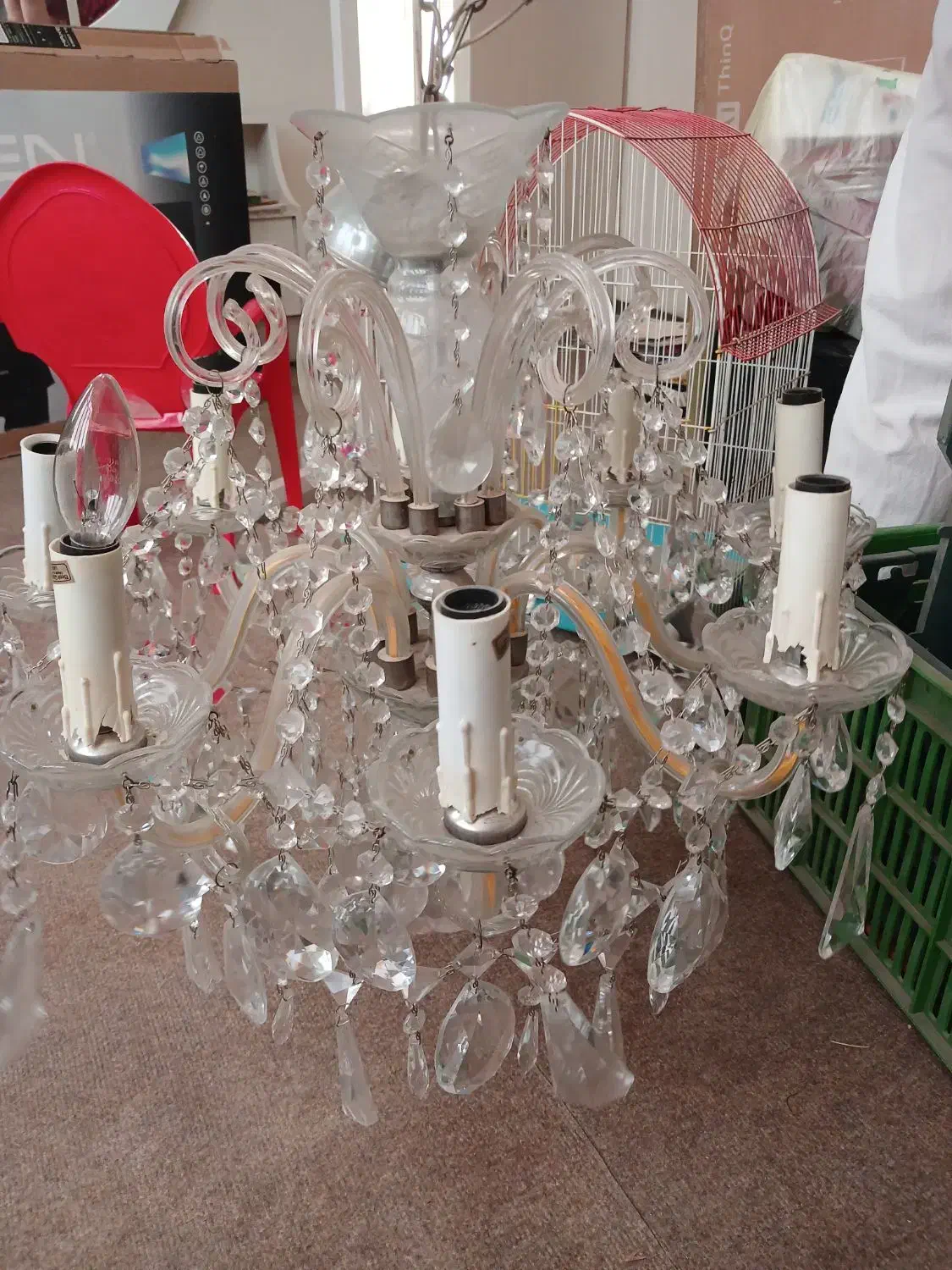 لوستر۸شاخه|لوستر و چراغ آویز|تبریز, |دیوار