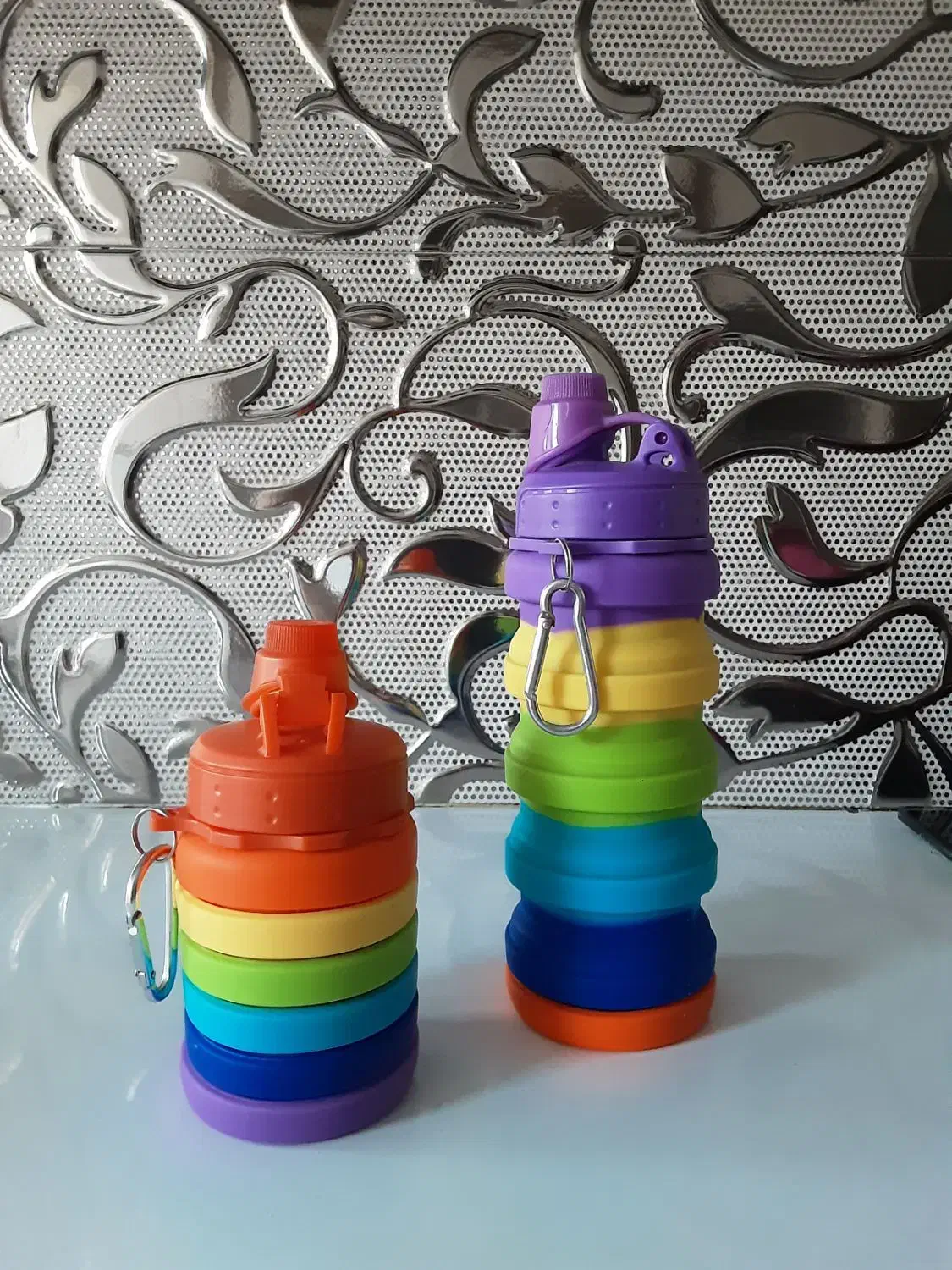 قمقمه رنگی تاشو سیلیکونی|لوازم التحریر|تربت‌حیدریه, مظفریه|دیوار