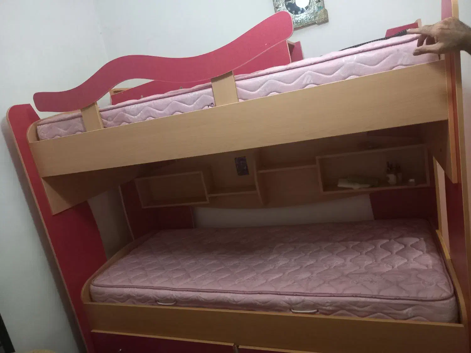 تخت دو طبقه همراه با تشک|تخت و سرویس خواب|پردیس, فاز ۸|دیوار