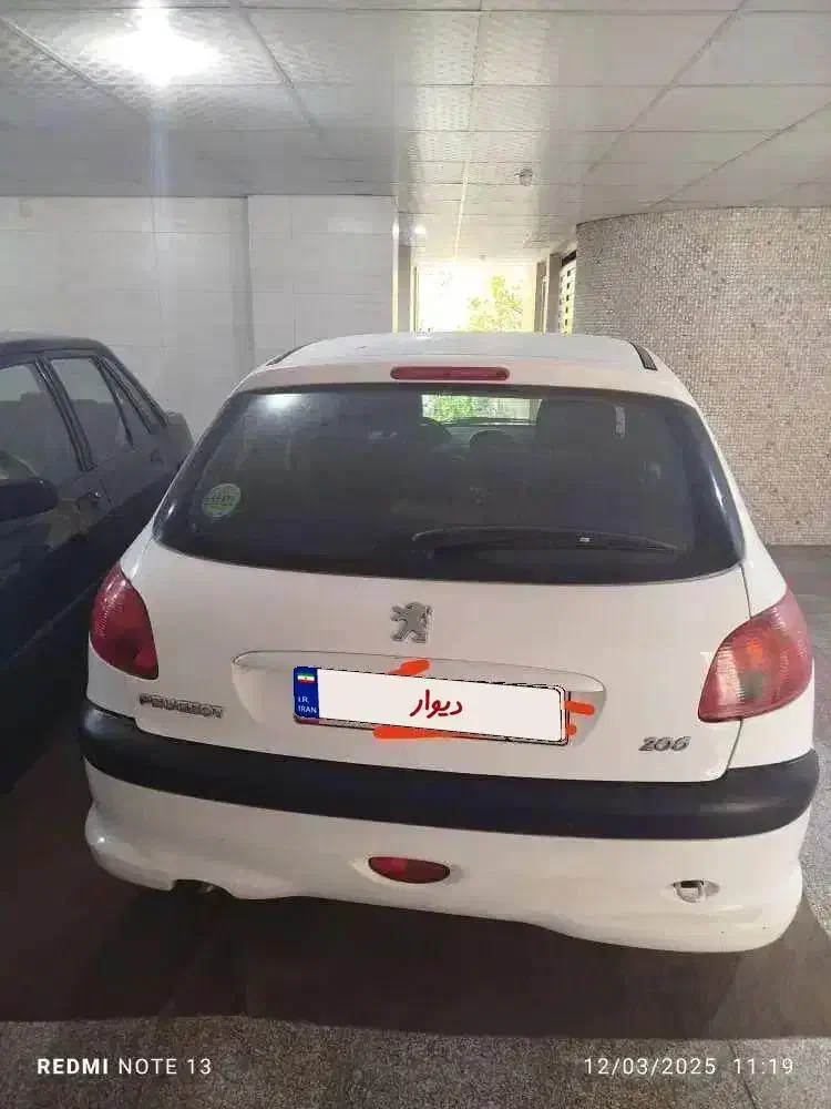 206تیپ 2. مدل 99|خودرو سواری و وانت|شیراز, درکی|دیوار