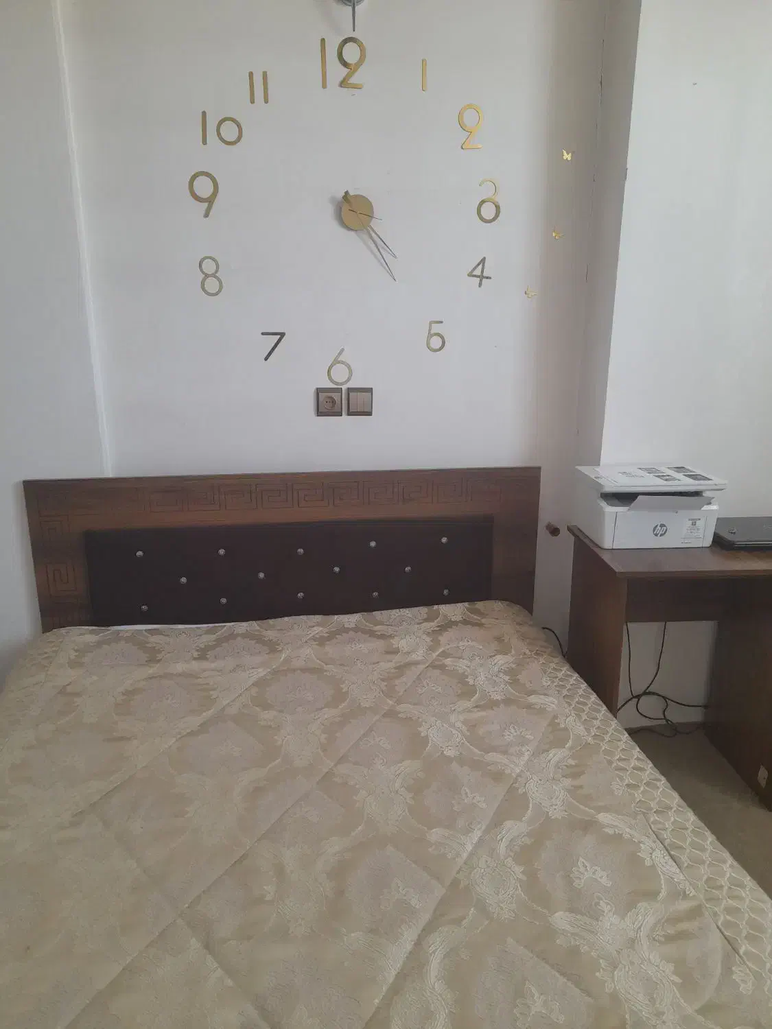 تخت دونفره با تشک در حدنو|تخت و سرویس خواب|خمینی‌شهر, |دیوار