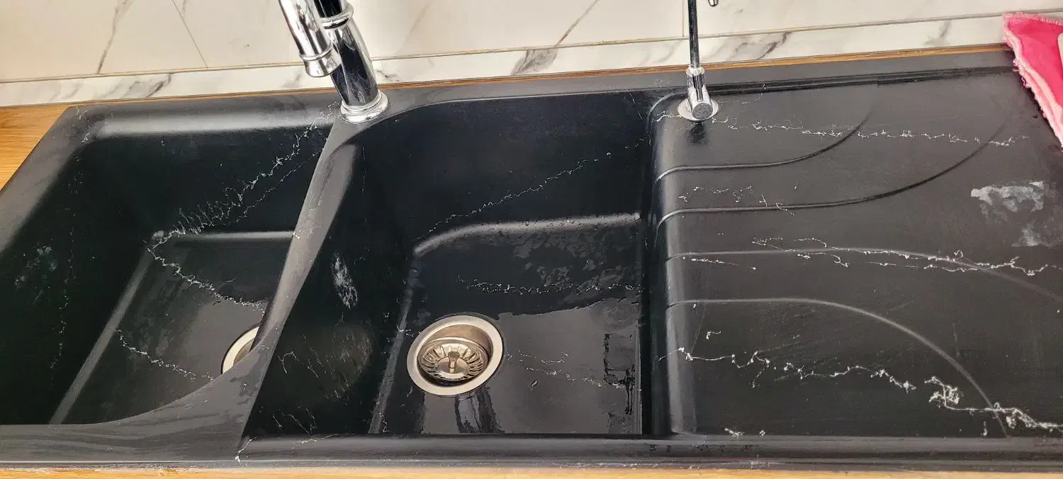 سینک گرانیتی مشکی نو|مصالح و تجهیزات ساختمان|کرج, کرج نو|دیوار