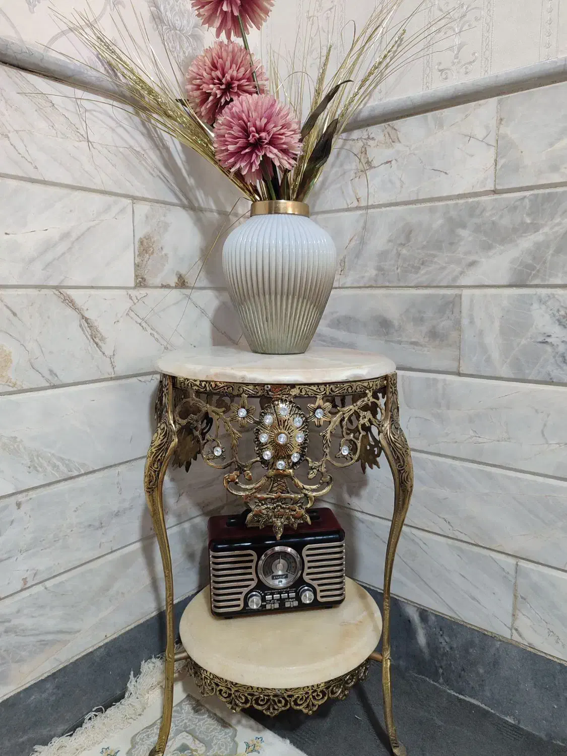 میز برنز دوطبقه|مبلمان خانگی و میز عسلی|ساوه, |دیوار