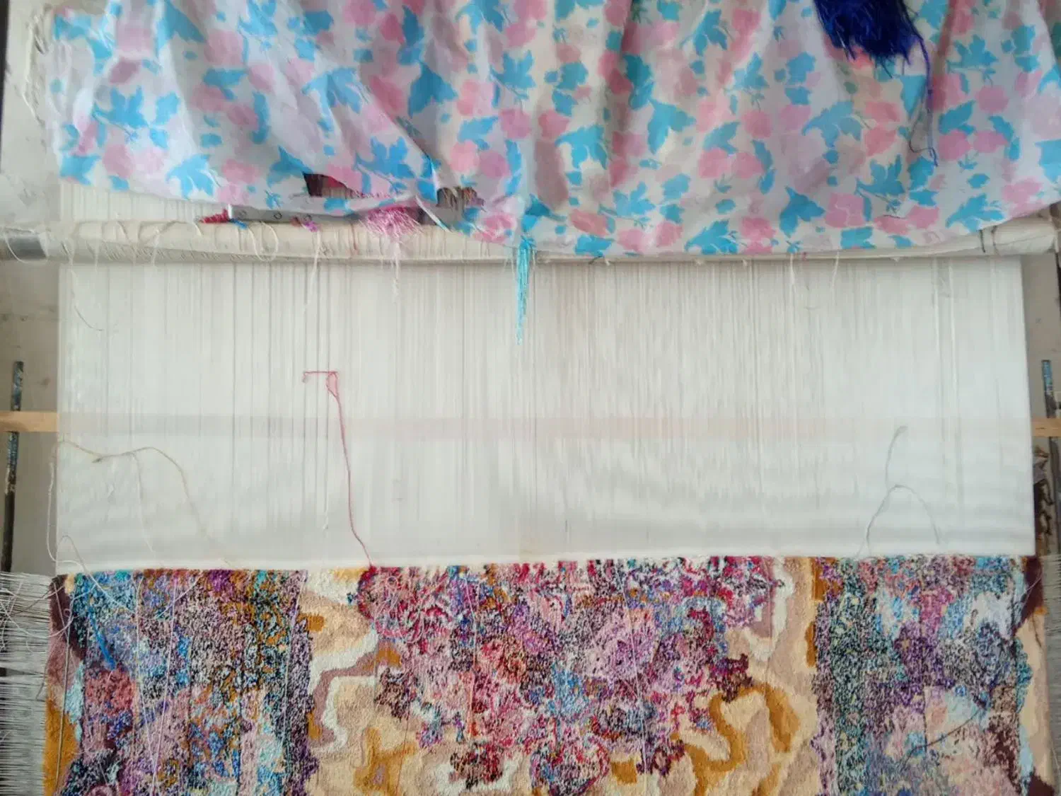 قالی ابریشم|فرش|مراغه, |دیوار