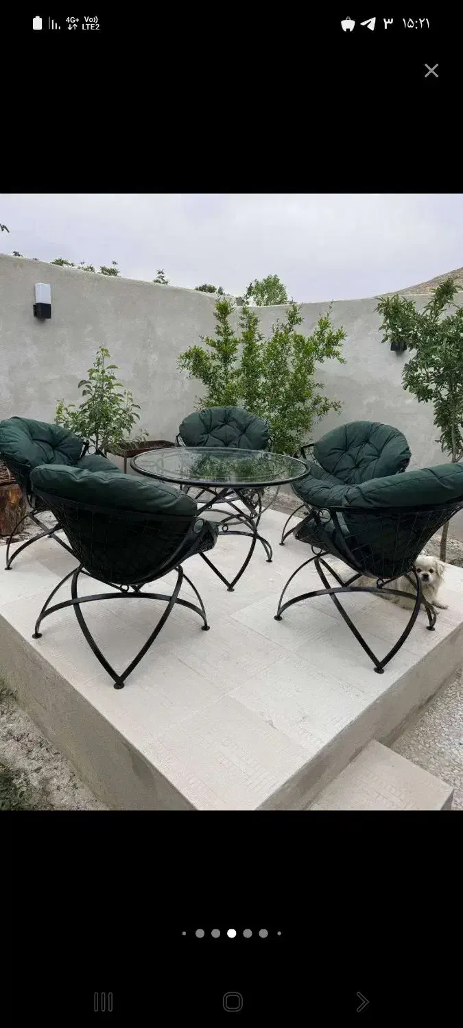 صندلی ویلایی مدل طاووسیه اتشدان پاف نیمکت|صندلی و نیمکت|محمدشهر, محمدشهر|دیوار