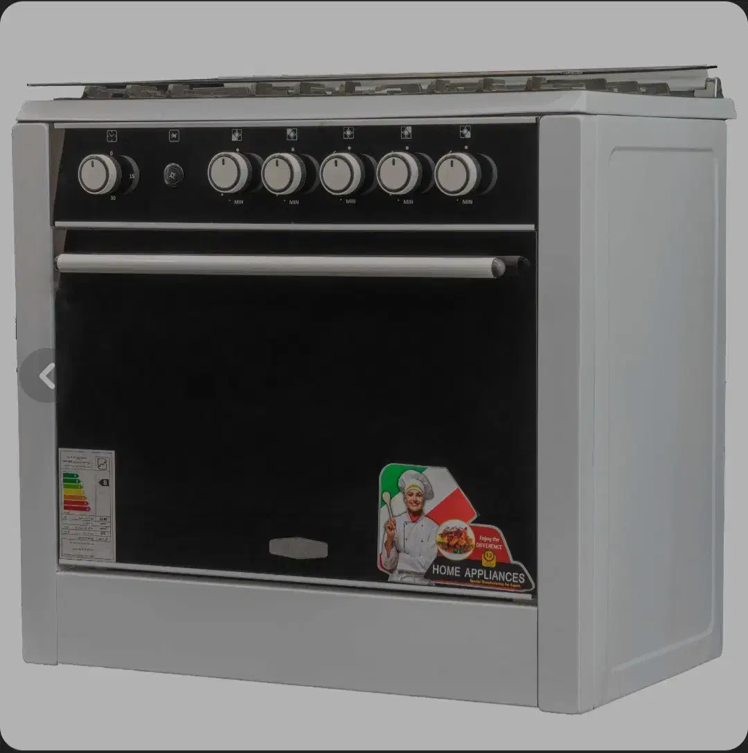 اجاق گاز برند کمل ۵شعله طرح فر (آکبند)|اجاق گاز و لوازم برقی پخت‌وپز|صومعه‌سرا, |دیوار