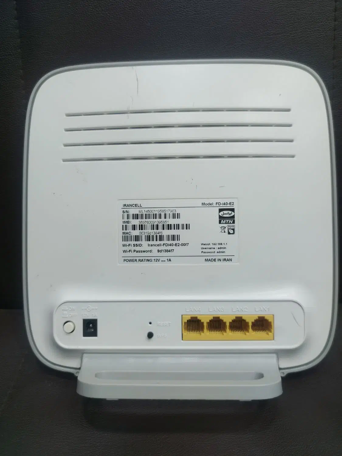 مودم سیم کارتی 3G/4G ایرانسل FDi40 E2|مودم و تجهیزات شبکه|جوانرود, |دیوار