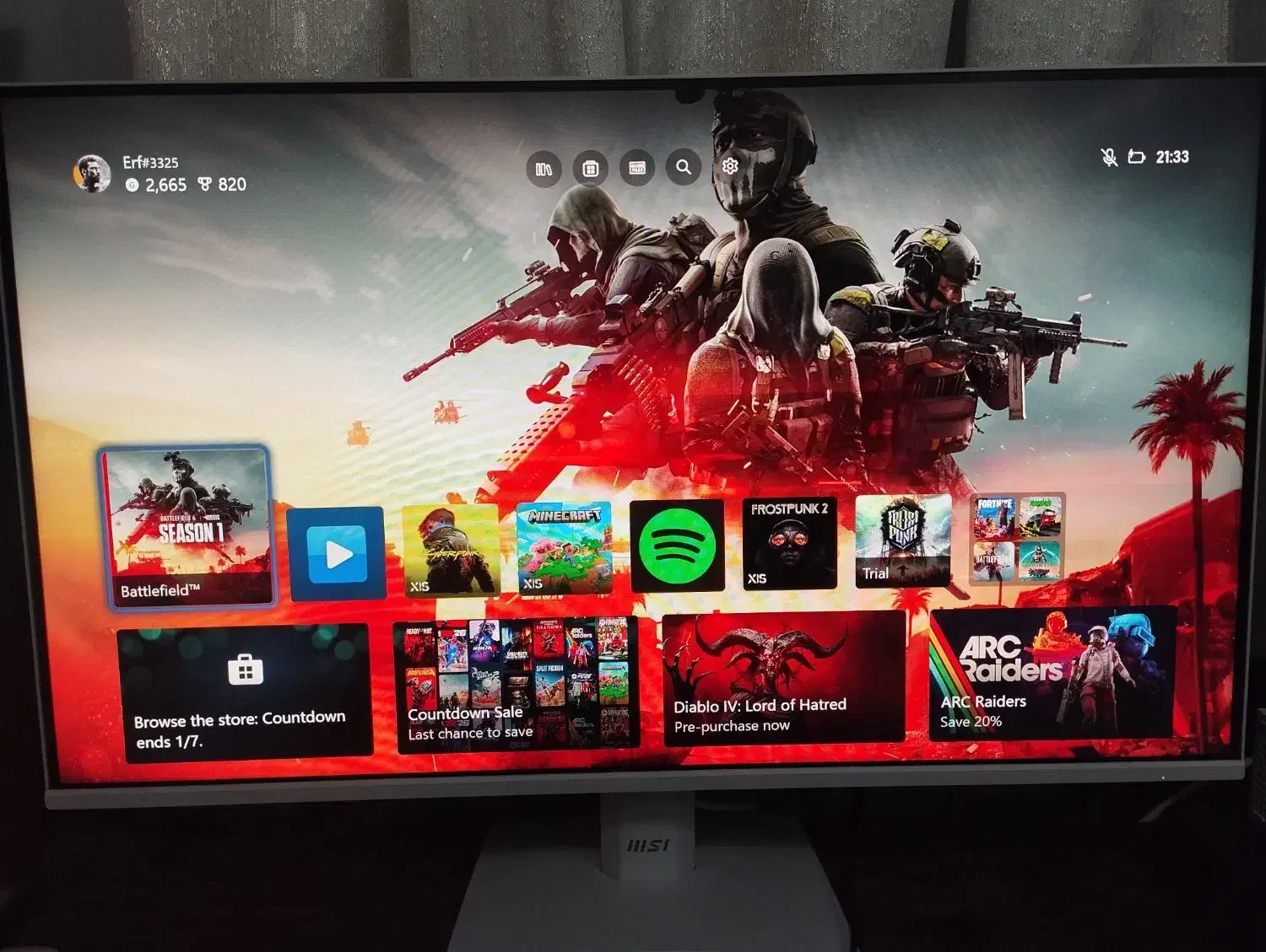 مانیتور گیمینگ msi pro mp275w e2 120hz|قطعات و لوازم جانبی رایانه|شیراز, باغ تخت|دیوار