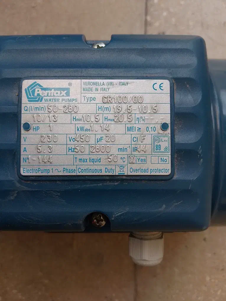 پمپ پنتاکس.مخصوص استخر.|مصالح و تجهیزات ساختمان|پیشوا, |دیوار