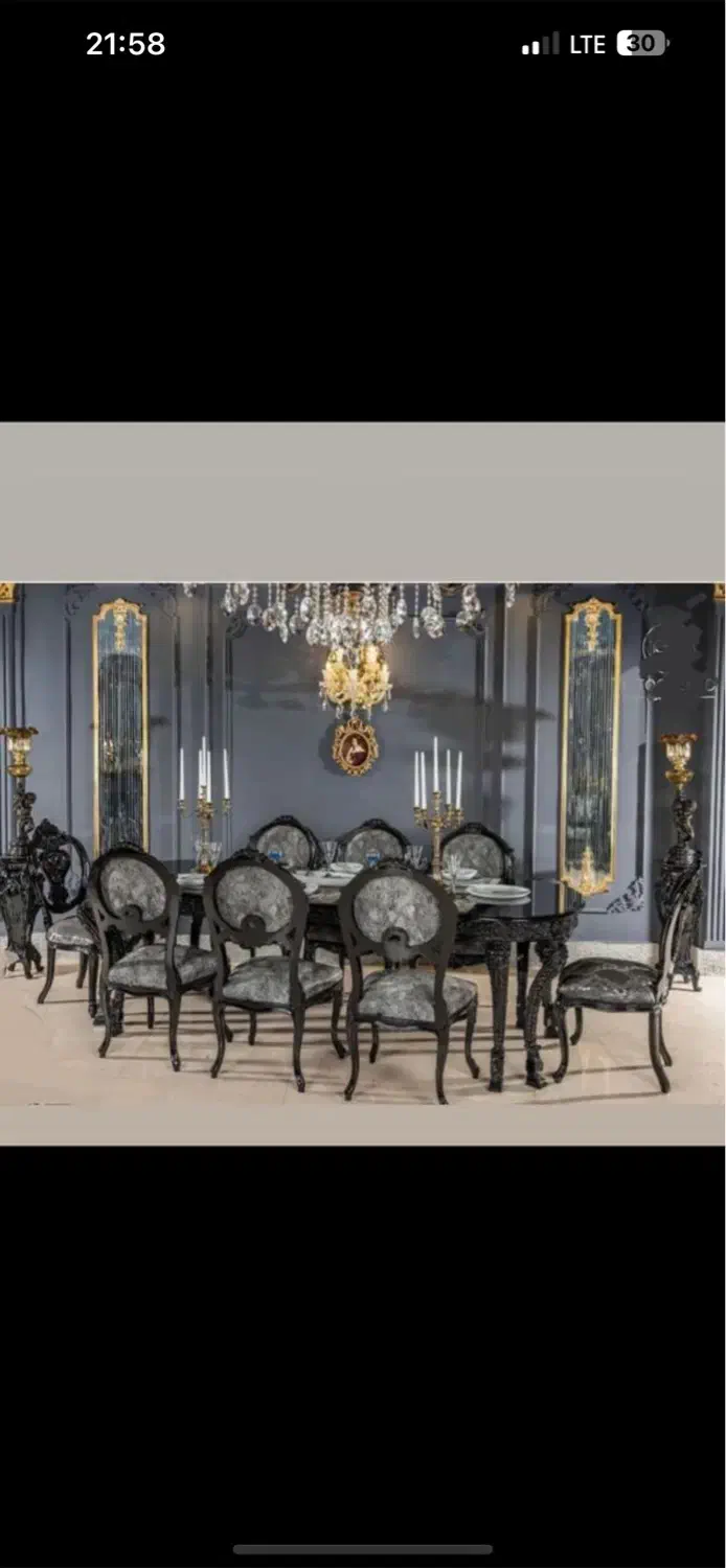 مدل لئو ایتالیایی ، پذیرایی ۹ نفره با میزها|مبلمان خانگی و میز عسلی|تهران, شمیراننو|دیوار