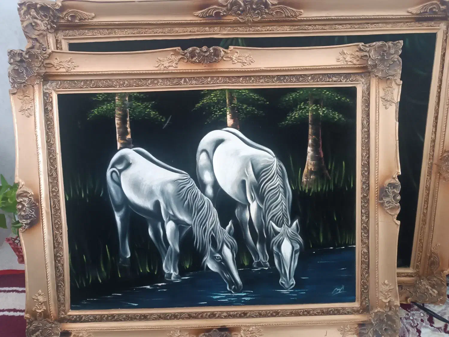 دوعدد تابلو سالم وتمیز|تابلو، نقاشی، عکس|سبزوار, چهارراه فرودگاه|دیوار