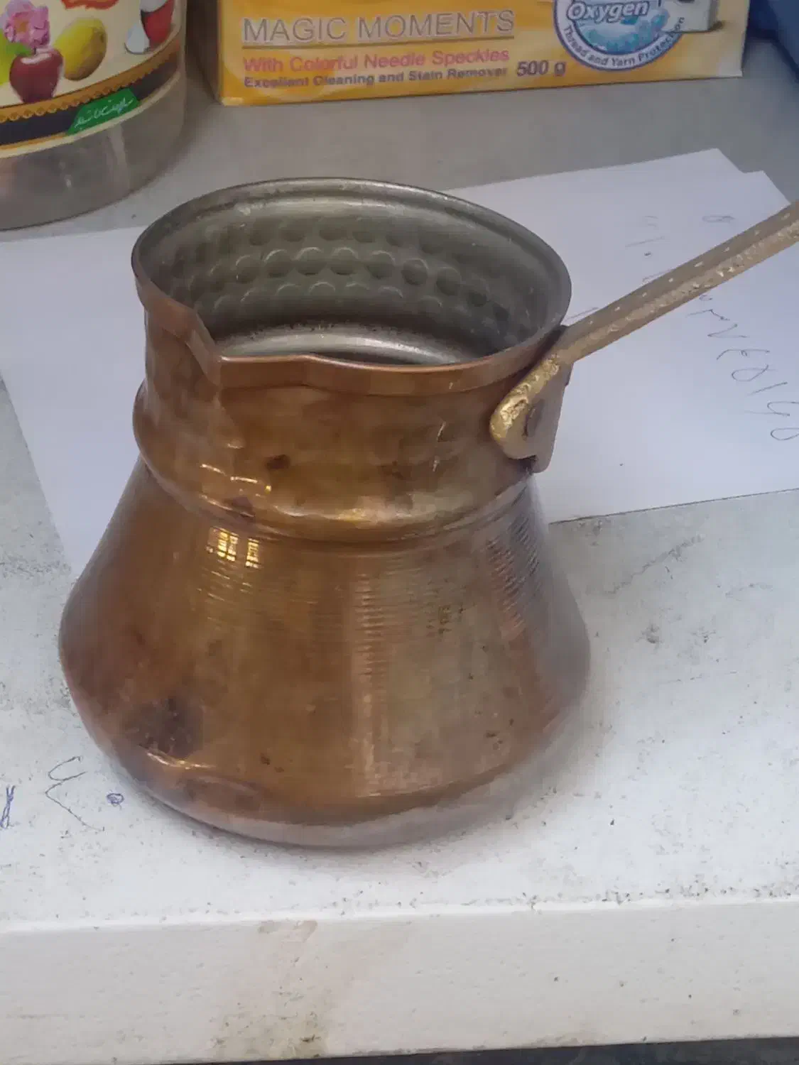 قهوه جوش مسی دسته برنجی|صنایع دستی و سایر لوازم تزئینی|کرج, حسن آباد|دیوار