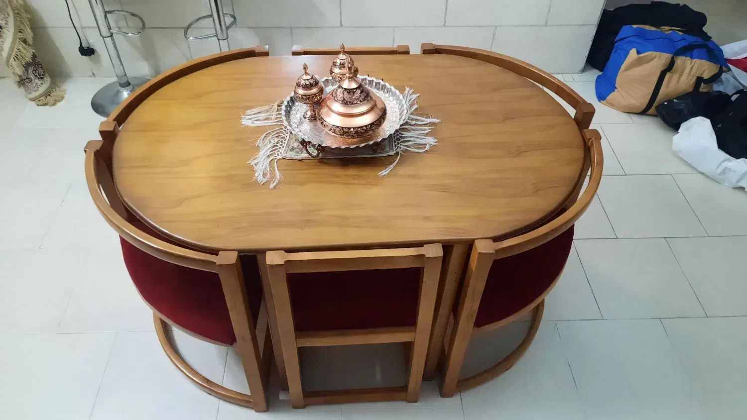 میز و صندلی ناهار خوری شش نفره کم جا|میز و صندلی غذاخوری|شیراز, شهرک مخابرات|دیوار