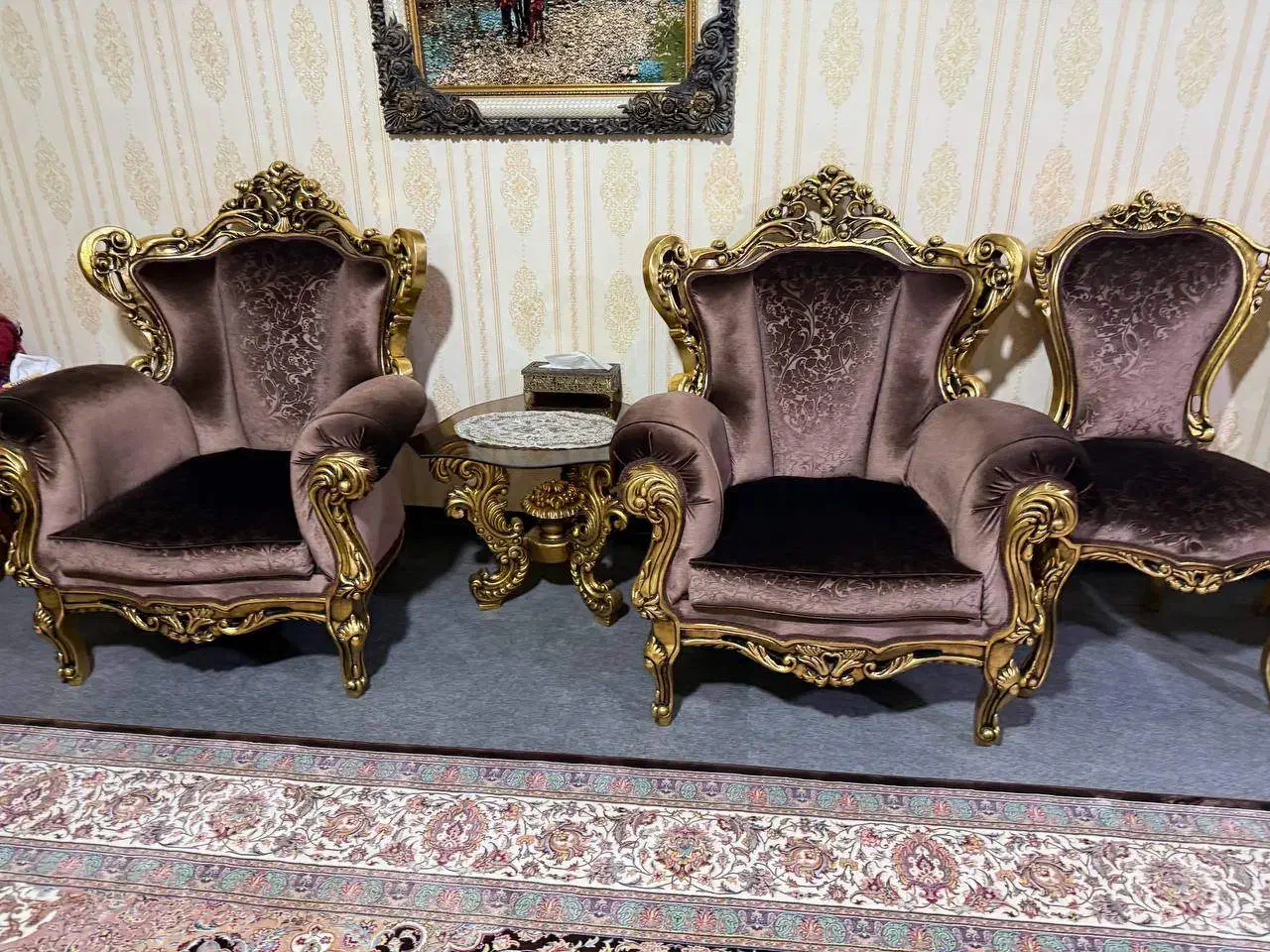 فروش مبل ۹ نفره|مبلمان خانگی و میز عسلی|گنبد کاووس, |دیوار