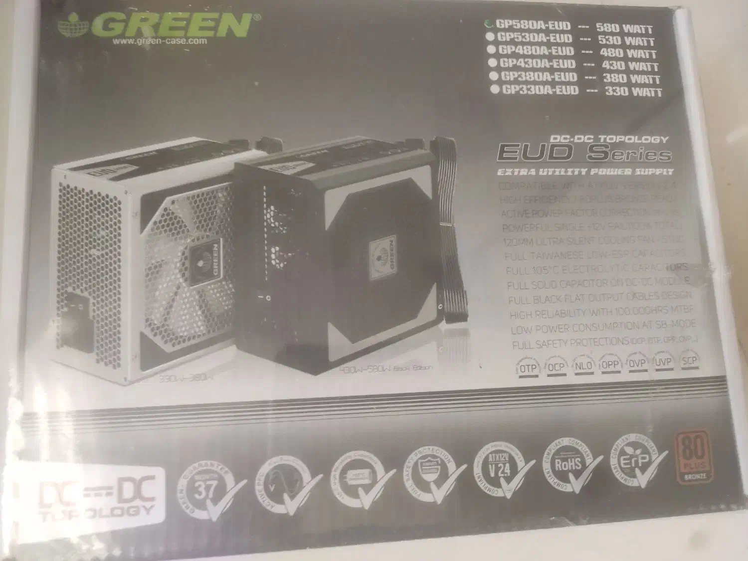 پاور گرین 580A-eud|قطعات و لوازم جانبی رایانه|اراک, |دیوار