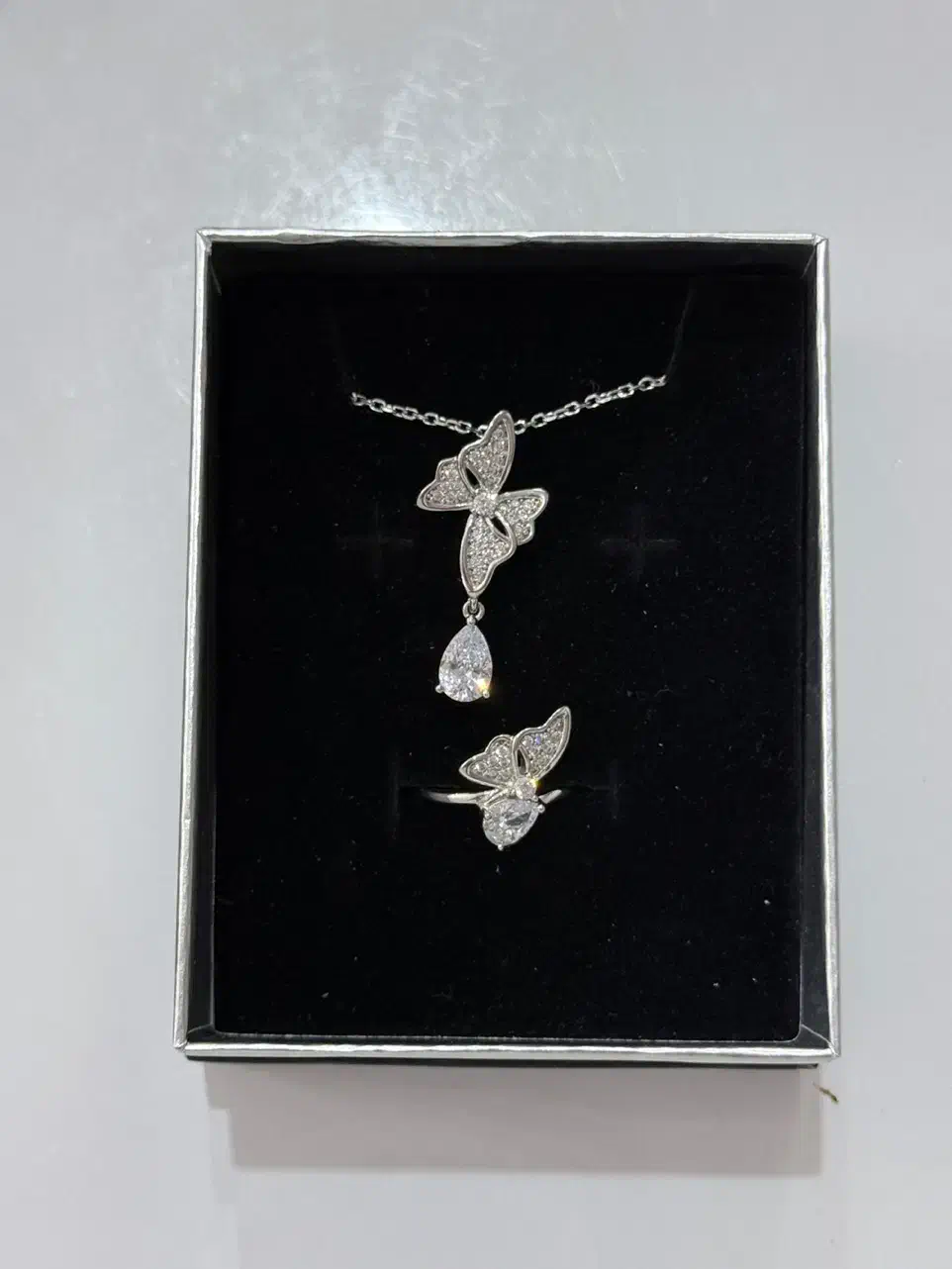 نیم ست نقره خارجی با اتیکت|جواهرات|کرج, باغستان|دیوار