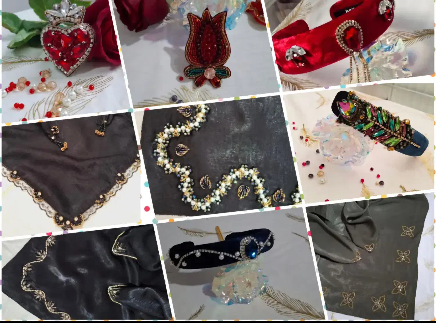 اکسسوری مجلسی|لوازم خیاطی و بافتنی|قم, باغ شازده|دیوار