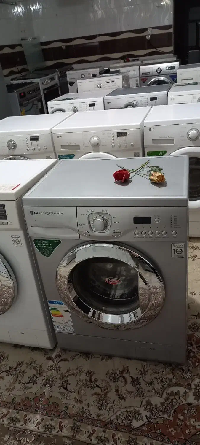 لباسشویی الجی اصل کره سیلوردرب استیل|ماشین لباسشویی و خشک‌کن لباس|نیشابور, شهید بهشتی|دیوار