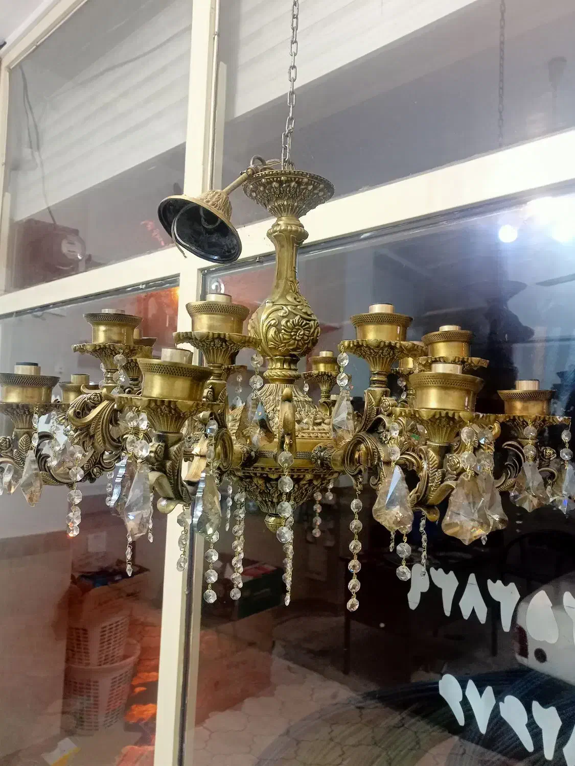 لوستر ۱۶ شعله|لوستر و چراغ آویز|تالش, هشتپر|دیوار