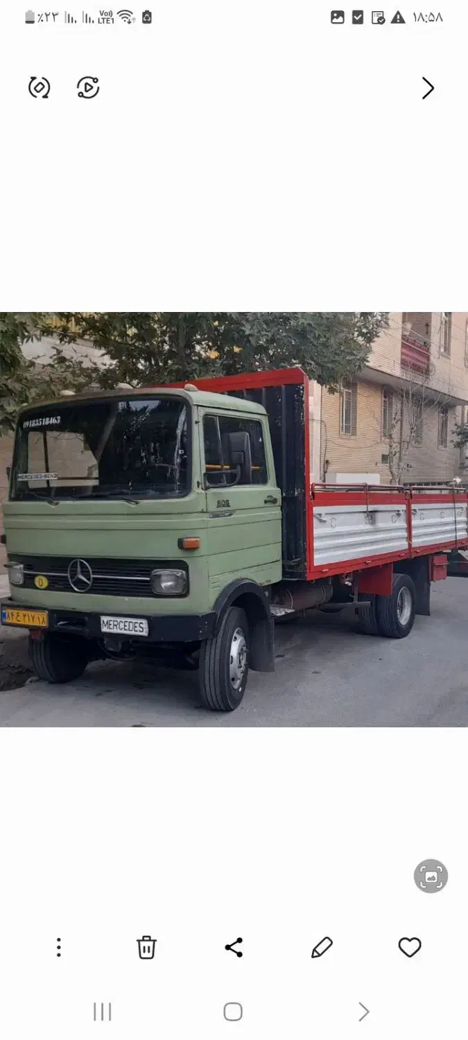 خاور۸۰۸ بغلبازشو|خودرو سنگین|ملایر, |دیوار