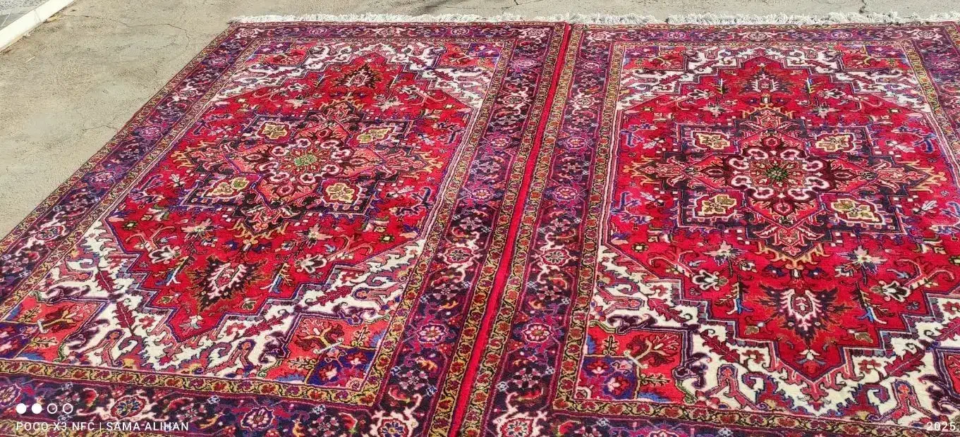 3 عددفرش دستباف 6 متری تاجری هریس در بیلوردی|فرش|تبریز, |دیوار