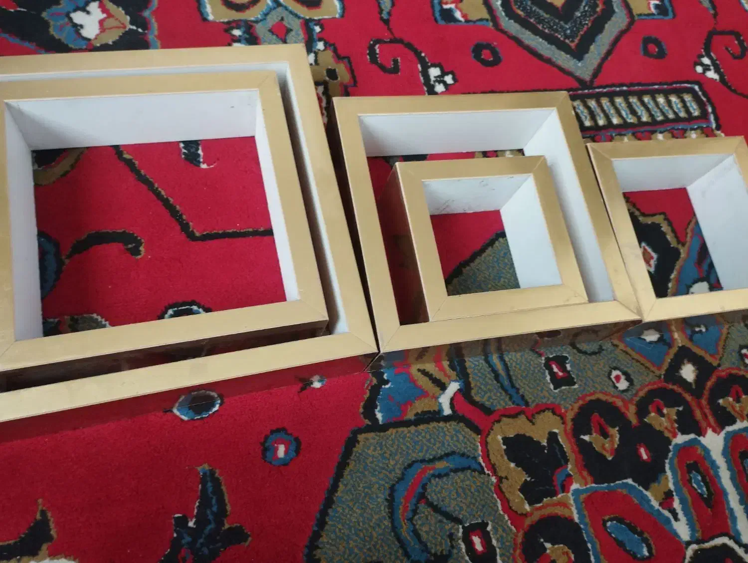 باکس ام دی اف طلایی سفید|کتابخانه، شلف، قفسههای دیواری|زاهدان, |دیوار