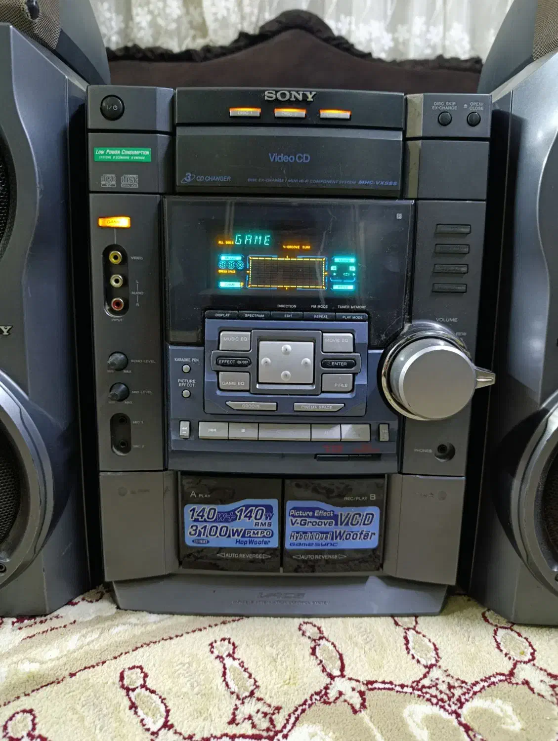 ضبط سونی 5تیکه فن دار باند سابدار بیس عالی خوش صدا|سیستم صوتی خانگی|تهران, آذری|دیوار